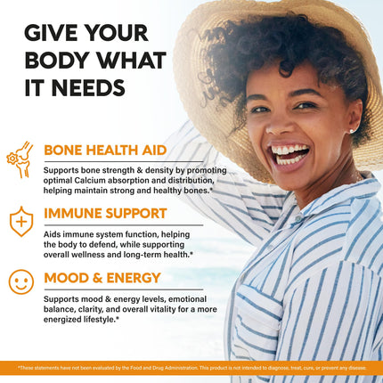 Vitamin D3 10000 IU + K2 MK-7 (120 caps) – Immune & Bone Support