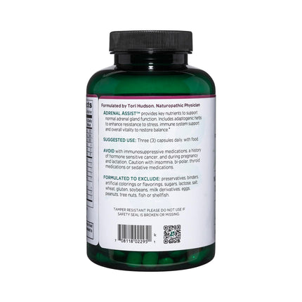 Vitanica Adrenal Assist – Vegan Adrenal Support, 180 Capsules