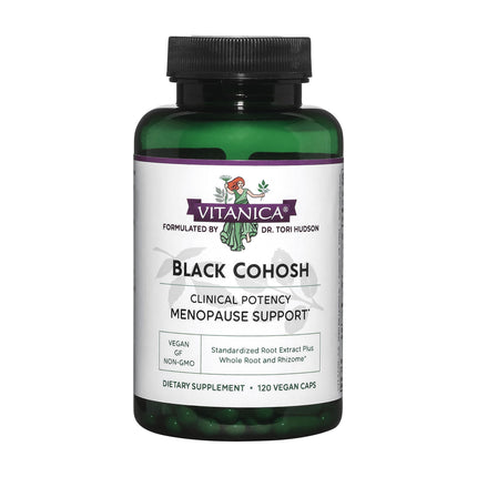 Vitanica Black Cohosh Cimicifuga Extract Plus – Vegan, 120 Capsules
