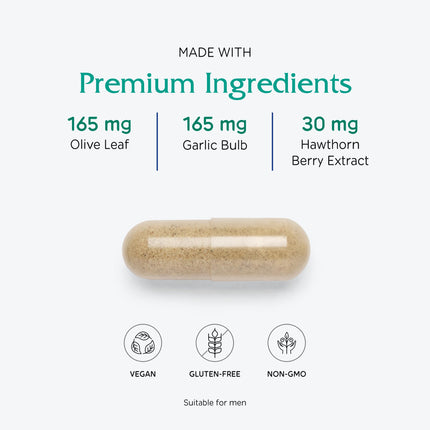 Vitanica Rauwolfia Extra — Cardiovascular Support Supplement | Vegan, 180 Capsules