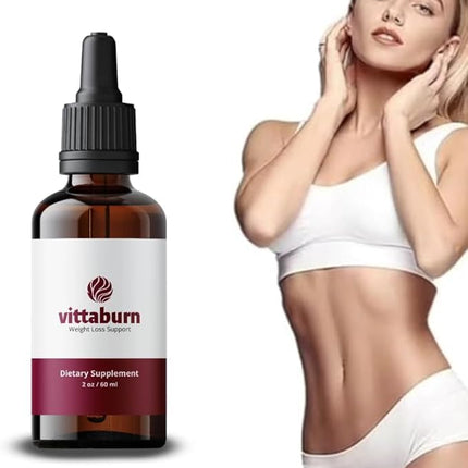 Vittaburn 3 Pack | All-Natural Weight Loss Drops – Boost Metabolism & Control Cravings