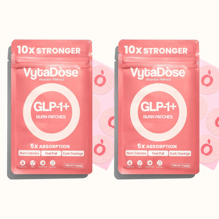 Vytadose GLP1 Patches | 10x Stronger Formula | 12 Hour Extended Hunger Support | Berberine, Pomegranate, Green Tea, L-Glutamine | New & Improved Kind of GLP-1 Patches | 60 Count