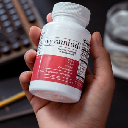Vyvamind Neurostimulant + Focus Aid — Fast Cognitive Boost, 60 Capsules