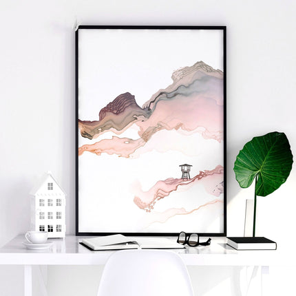 Wall art seaside | set of 3 framed wall art prints