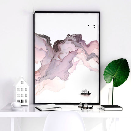 Wall art seaside | set of 3 framed wall art prints