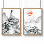 Oak Frame / A4 8.27 x 11.69 in / 21 x 29.7 cm / Satin Photo paper 280 gsm