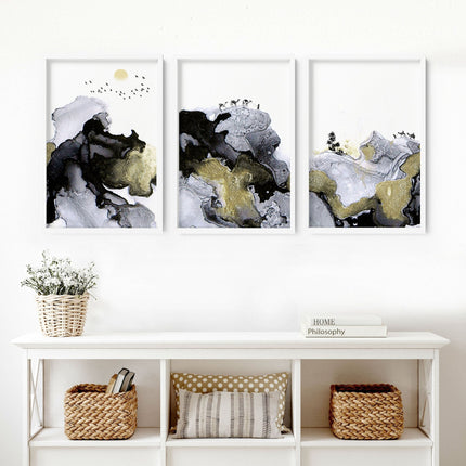 Prints For Living Room | set of 3 wall art prints