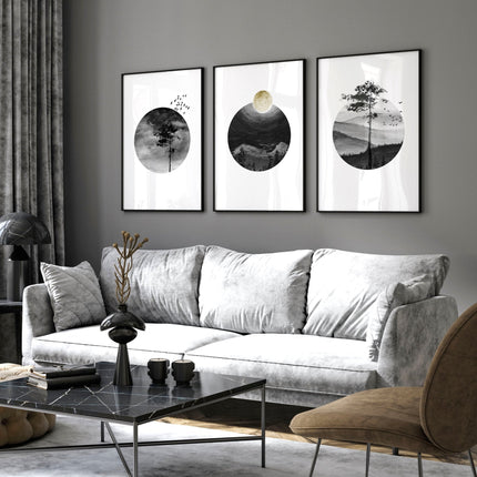 Scandi wall art | set of 3 framed wall art