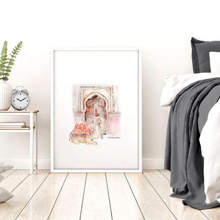 Wall Pictures In Frames | Set of 3 Moroccan Inspired Wall art Prints