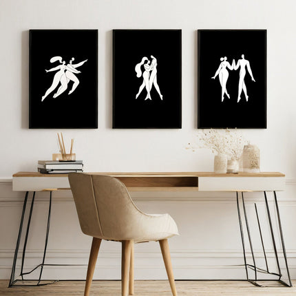 Wall Prints And Posters | Set of 3 Boho Women Wall art Prints