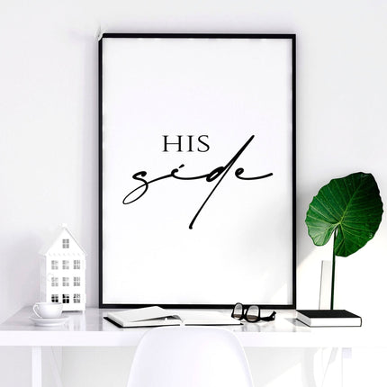 1st wedding anniversary gift | set of 2 wall art prints