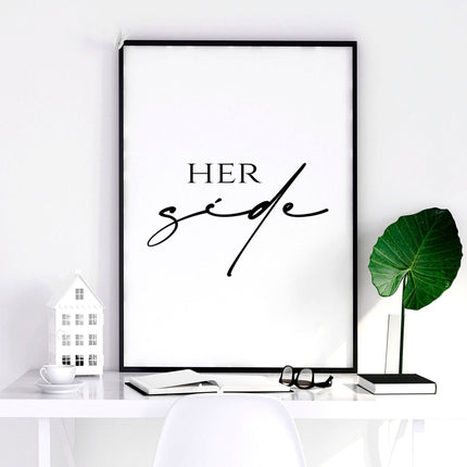 1st wedding anniversary gift | set of 2 wall art prints
