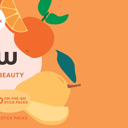 Wellah The Afterglow Multi Collagen Protein + Beauty — Orange Mango, 20 Stickpacks
