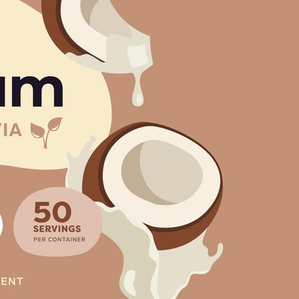 Wellah Colostrum Coconut Cream – 50 Servings, 3g Per Serving, Stevia-Sweetened
