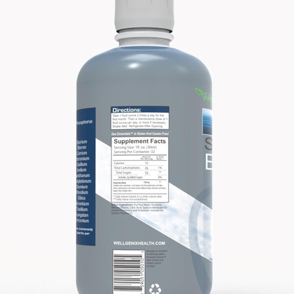 Wellgenix Sea Essentials Vital Nutrients – Coral Calcium Liquid Multivitamin, Sea Berry Flavor, 32oz