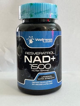 Wellness LabsRx Liposomal NAD+ Supplement 1500mg – USA Made, 3-Pack for NAD+ Support, Energy & Cellular Health