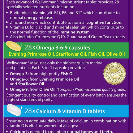Wellwoman Max Capsules - Pack of 84 | Vitabiotics