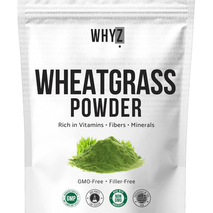 Wheatgrass Powder 100% Pure Whole-Leaf – Gluten Free, Non-GMO, Vegan | 510g