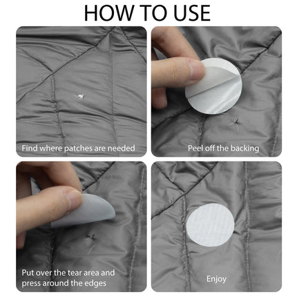 Self-Adhesive Puffer Jacket Repair Patches (30+ Colours)