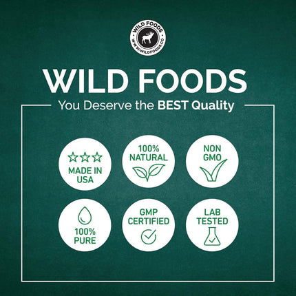 Wild Foods Lions Mane Powder 10:1 Organic Mushroom Extract – 4 oz Pack of 2 | Brain Health & Focus