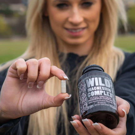 Wild Foods Wild Magnesium Complex – 7 Forms in One, 450 mg per Capsule, 90 Capsules (Pack of 2)