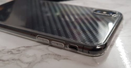 TPU Clear Case with Dust Plugs - For iPhone X