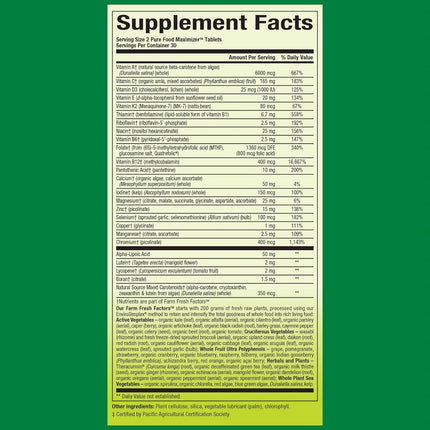 Natural Factors Whole Earth & Sea Women's 50+ Multivitamin & Mineral – 60 Tablets