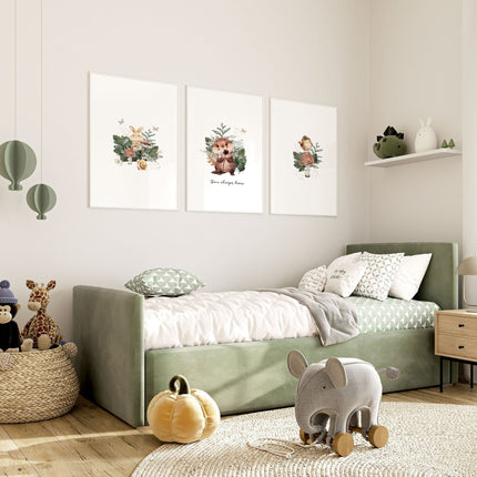 Woodland Nursery Print | Set of 3 wall art prints
