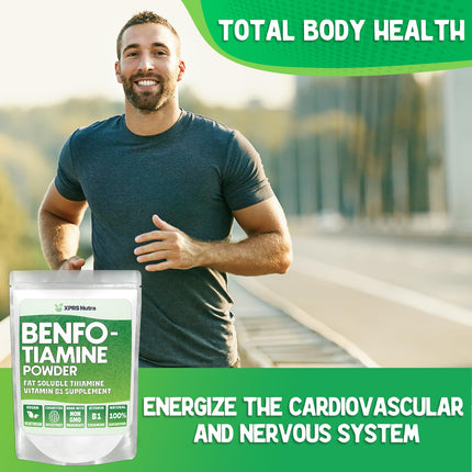 XPRS Nutra Benfotiamine (Thiamine) – Fat-Soluble B1 for Cognitive Health, Vegan, 2 Oz