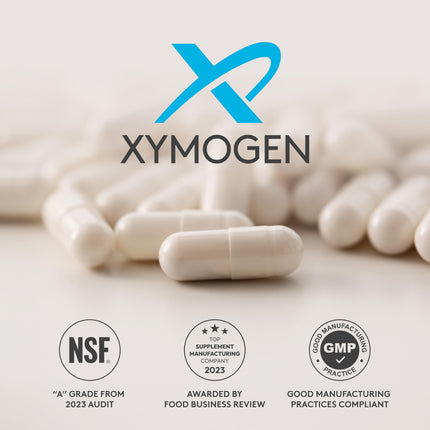 XYMOGEN OptiMag 125 – Chelated Magnesium for Nerves, Muscles, Bones & Heart (240 Capsules)