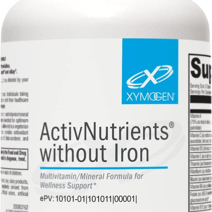 XYMOGEN ActivNutrients Without Iron - Multivitamin & Mineral Support