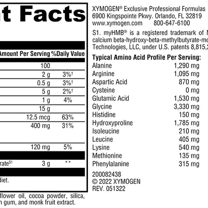 XYMOGEN FIT Food Lean Collagen with HMB & Vitamin D3 – Mocha Latte 13.83 oz