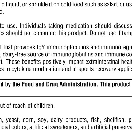 XYMOGEN IG 26 DF Powder with IgY Max – Dairy-Free Immunoglobulin, Vanilla (4.76 oz)