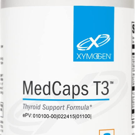 XYMOGEN MedCaps T3 Thyroid Support Formula with Vitamins & Herbs – 120 Capsules