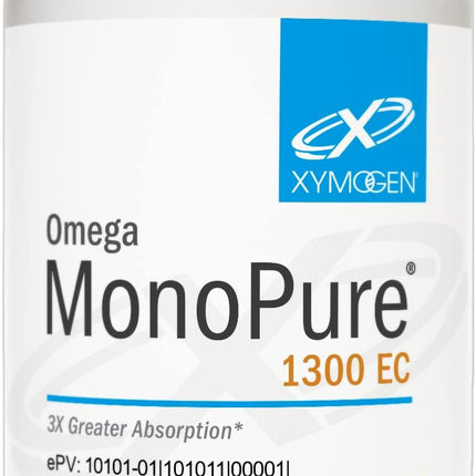 XYMOGEN Omega MonoPure 1300 EC — 3X Absorption DHA/EPA Omega-3 (60 Softgels)