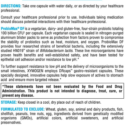 XYMOGEN ProbioMax Daily 100B - 100B CFU Probiotic, Dairy Free