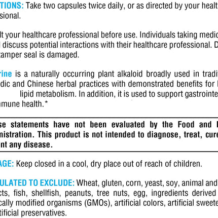 XYMOGEN Berberine HCL 1000mg – Metabolic & Digestive Support – 120 Capsules