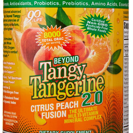 Youngevity Beyond Tangy Tangerine 2.0 Citrus Peach Fusion – Multi-Vitamin & Mineral Complex, 8,000 ORAC, 3 Canisters