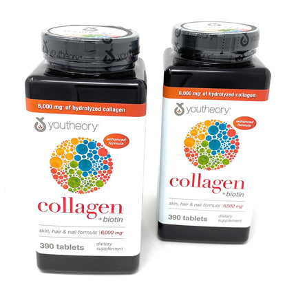 Youtheory Collagen Advanced Formula Tablets – 780 Count (2-Pack) with Vitamin C & Biotin