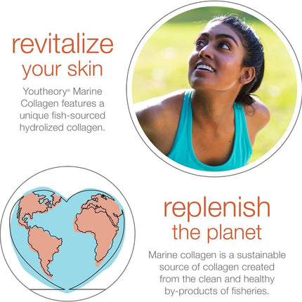 Youtheory Marine Collagen 2,500 mg – Skin Support, Fish-Sourced (160 Tablets × 2)