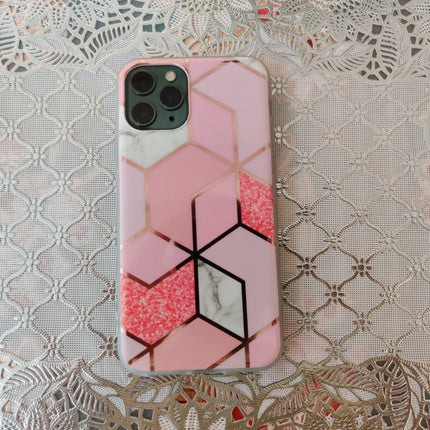 Marble Geometric TPU Pink Case - For iPhone 11 Pro