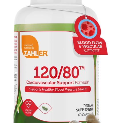 Zahler 120/80 Cardiovascular Support Formula - 60 Capsules