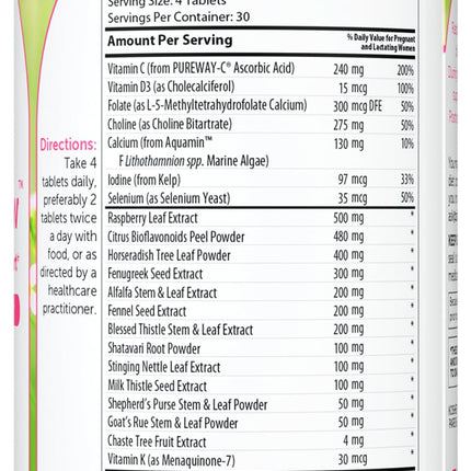 Zahler Postnatal Flow - Advanced Lactation Support | 120 Tablets
