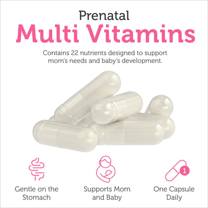 Zahler Total One Prenatal Vitamins – 120 Count | Kosher Prenatal Multivitamin with 22 Nutrients