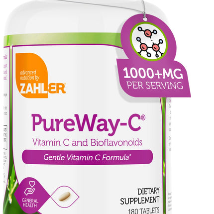 Zahler Vitamin C 1000mg with Bioflavonoids – Immune Support (180 Count)