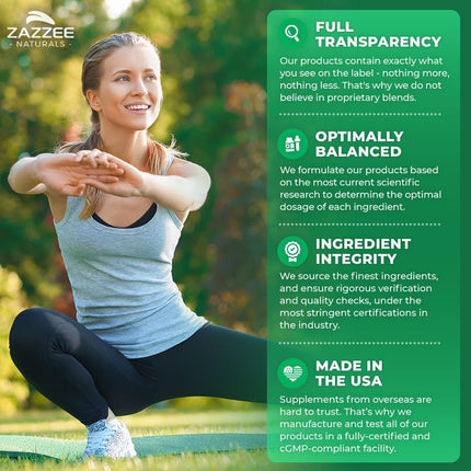 Zazzee Extra Strength Beta Glucans 1000 mg | 90 Vegan Capsules | Immune Support