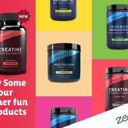 Zeal Creatine Monohydrate - 300 Capsules, Unflavored | Creatine Supplement