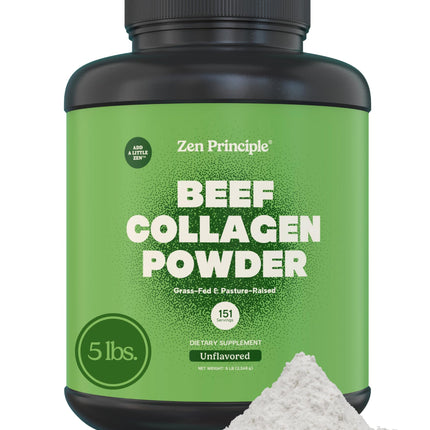 Zen Principle Grass-Fed Collagen Peptides 5 lb – Anti-Aging Protein Powder