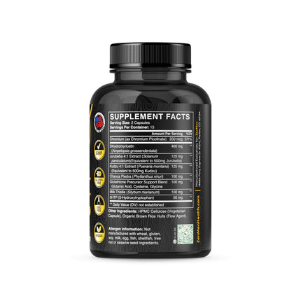 Zenmen Cravings Management - 30 Vegan Capsules, Made in the USA