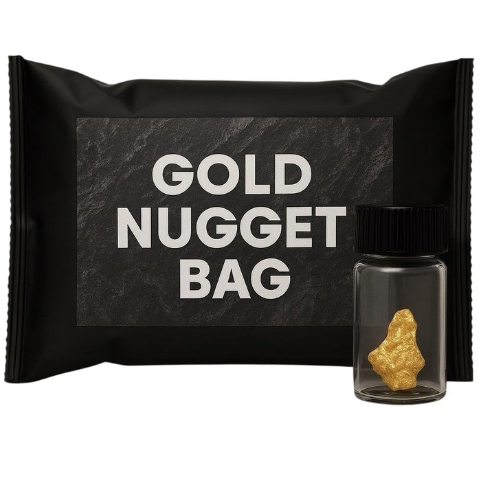 Zurjy 1-Pack Gold Paydirt – Home Panning Nugget & Flakes Treasure Bag